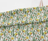 水仙水仙花圖案布料,可愛,縫紉,韓國製造被子半碼