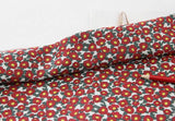 Camellia Flower Patterned Fabric, Cute, sewing, Quilt made in Korea Half Yard