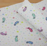 ベビーシーホース柄生地、かわいい、子供用、裁縫、キルト、韓国製、ハーフヤード