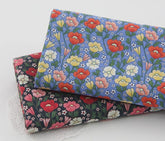 Wild Flower Patterned Fabric made in Korea by the Half Yard