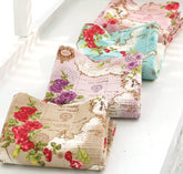 韓国製ボタニカルマップローズフラワー柄生地 半ヤード