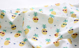 Sunglasses Pineapple Patterned Fabric made in Korea by the Half Yard