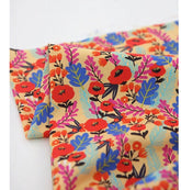 Tropical Flowers Patterned Fabric made in Korea by the Half Yard
