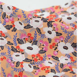 Tropical Flowers Patterned Fabric made in Korea by the Half Yard