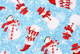 Snowman printed Fabric for Quilting Treasures by the Half Yard