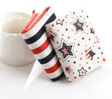 Stars And Stripes patterned Oxford Fabric printed in Korea by the Half Yard