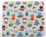 ハーフヤードデジタルテキスタイルプリントによる韓国製のかわいいレトロな猫柄生地