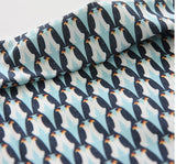 King Penguin Patterned Fabric made in Korea by the Half Yard
