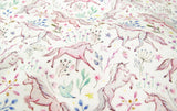 韓国製ユニコーンメドウ柄生地 半ヤードデジタルテキスタイルプリント