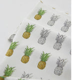 Avocado Banana Pineapple Patterned Fabric made in Korea by the Half Yard
