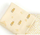 韓国製のウサギのプチフラワー柄生地(半ヤード)