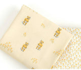 Rabbit petit Flower Patterned Fabric made in Korea by the Half Yard