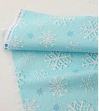 Metallic Snowfall Fabric by Michael Miller by the Half yard