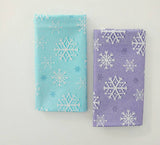 Metallic Snowfall Fabric by Michael Miller by the Half yard