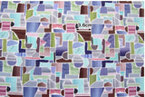 Pastel Mosaic Block Patterned Fabric made in Korea by the Half Yard