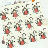 可愛仙女圖案布料,可愛,兒童,縫紉,被子,韓國製造,Half Yard