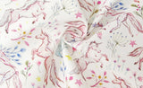 韓国製ユニコーンメドウ柄生地 半ヤードデジタルテキスタイルプリント