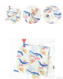 韓国製のクジラの花柄生地(半ヤード)