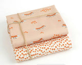 Fox petit Flower Patterned Fabric made in Korea by Half Yard Digital Textile Printing