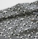 卡哇伊骷髏印花布料韓國製造/半碼