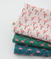 Flamingo Patterned Fabric made in Korea by the Half Yard
