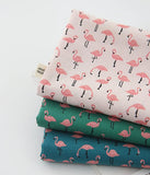 韓国製フラミンゴ柄生地 ハーフヤード