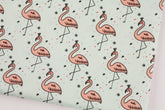 クラウンフラミンゴ柄生地 韓国製 半ヤード