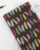 Colorful Feather Patterned Fabric Sewing, Quilt made in Korea by the Half Yard