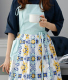 Modern Geometry Flowers Patterned Fabric made in Korea by the Half Yard