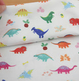彩色恐龍圖案布料,可愛,兒童,縫紉,被子,韓國製造,半碼