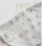 韓国製のウサギ柄生地(半ヤード単位)