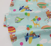 Sky Animals Patterned Fabric made in Korea by the Half Yard