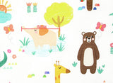 Meadow Animals Patterned Fabric made in Korea by the Half Yard