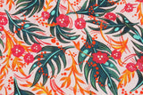 Tropical Leaves patterned Fabric Digital Textile Printing in Korea by the Half Yard