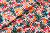Tropical Leaves patterned Fabric Digital Textile Printing in Korea by the Half Yard