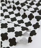 Geometric Patterned Black & White Fabric made in Korea by the Half Yard