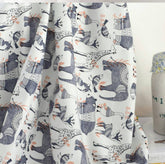 Ethnic Animals Patterned Fabric made in Korea by Half Yard Digital Textile Printing