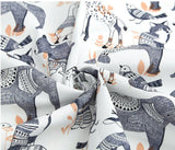 ハーフヤードデジタルテキスタイルプリントによる韓国製民族動物柄生地