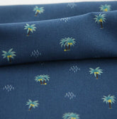 Palm Tree Patterned Fabric Tropical Fabric made in Korea by the Half Yard