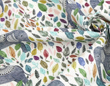 Elephant Ethnic Patterned Fabric made in Korea by Half Yard Digital Textile Printing