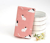 ハーフヤードデジタルテキスタイルプリントによる韓国製ブルテリア犬柄生地