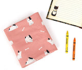 ハーフヤードデジタルテキスタイルプリントによる韓国製ブルテリア犬柄生地