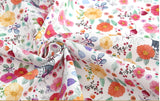 Ethnic Fox Flower Garden Patterned Fabric made in Korea by Half Yard Digital Textile Printing