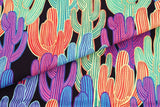 Big Cactus Patterned Fabric made in Korea by Half Yard DTP(Digital Textile Printing) Method