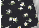 デイジーの花柄生地、かわいい、縫製、キルト、韓国製 ハーフヤード