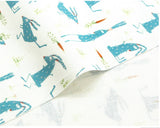 韓国製のウサギ柄生地(半ヤード単位)