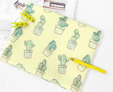 Cactus Succulent Patterned Fabric made in Korea Half Yard