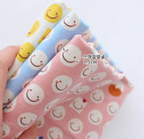 韓国製のスマイルフェイス柄生地(半ヤード単位)