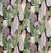Botanical Banana Leaves printed Oxford Fabric made in Korea by the Half Yard