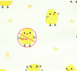 韓国製のひよこ柄生地(ハーフヤード)